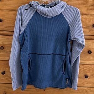 Melanzana Women's MicroGrid Hoodie V2 preowned Like New Rain/Dusk Small